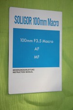 Bedienungsanleitung soligor - bedienungsanleitung,
