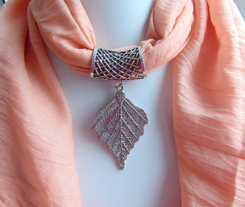 Blatt schmuck schal anhänger - ,