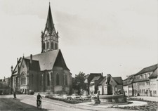 13-135 Ansichtskarte Lucka Puschkinplatz Altenburg Thüringen DDR