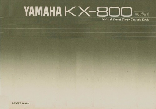 Yamaha 800 stereo - yamaha, kx-800