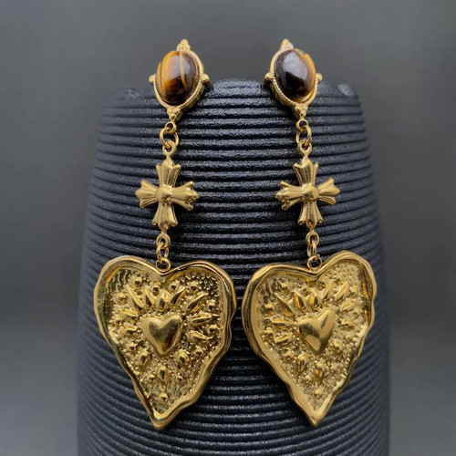 Vintage ohrringe 18k - ohrringe, vergoldet