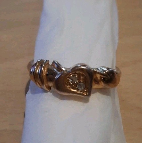 Fingerring goldfarben herz - goldfarben,,