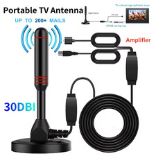 Digital TV DVB-T2 Antenne mit Verstärker HD 4K 1080P TV Zimmerantenne VHF/UHF