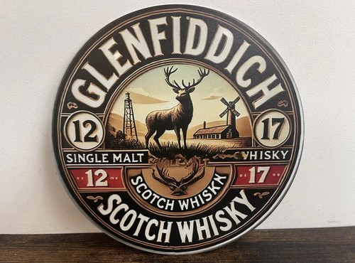 Blechschild glenfiddich whisky - glenfiddich,