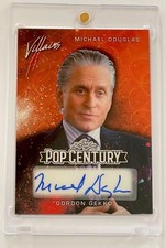 Leaf 1/1 Michael Douglas 2025 Pop Century Auto - Gordon Gekko - Villains #Vmd1