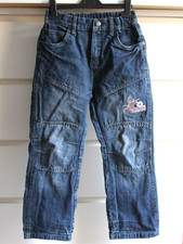 Kik Jungen Jeans Hose Elastischer Verstellbarer Bund 100% Baumwolle Gr. 128