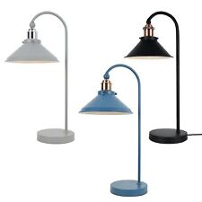 Moderne Retro Tischlampe Nachttischlampe Schreibtisch Task Mirage blau oder grau