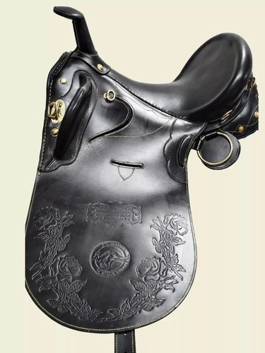 Leder pferdesattel mit horn - pferdesattel,