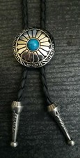 Bolotie Concho türkis Indianer Western Southwest Westernkrawatte Necklace x