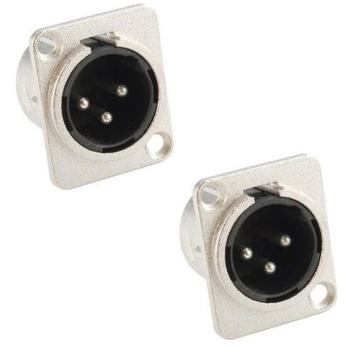 Xlr male einbaubuchse typ - male,