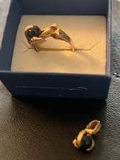 Lapponia Ring 585er Gold,Björn Weckström mit Moosachat