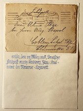 Wk1 feldpostbrief 1918 - feldpostbrief, berlin