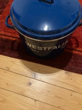 Emaille Einwecktopf  Kochtopf Waschtopf Übertopf| WESTFALIA Elektro blau 20L