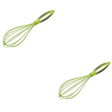  2 Pack Schneebesen Silikon Klein Silikonruehrbesen Eieraufschäumer