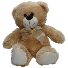 Heunec Hellbrauner Teddybär mit Schleife Kuscheltier 31cm Gebraucht