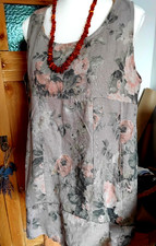 ✿꧖ Reines Leinen Tunika