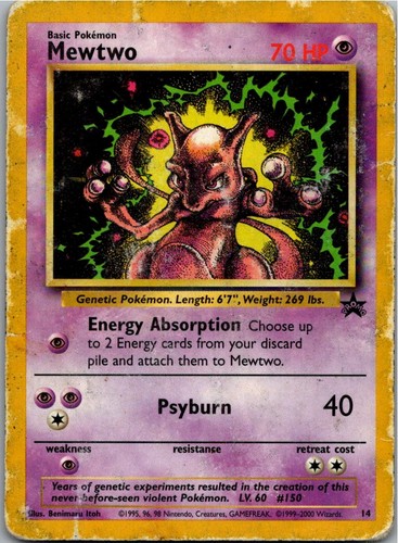 Pokémon mewtu wotc promo - mewtu,