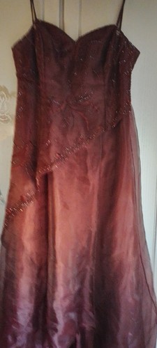 Robinrotes abendkleid xl - abendkleid, gr: