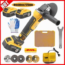 125mm Winkelschleifer Akku Trennschleifer Schleifmaschine Flex mit 2 Akkus.