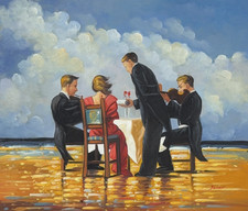 Ölgemälde „Elegy for The Dead Admiral“ - 60 × 50 cm - Surrealismus