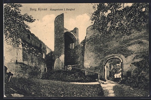 Ansichtskarte kynast burg - ansichtskarte,
