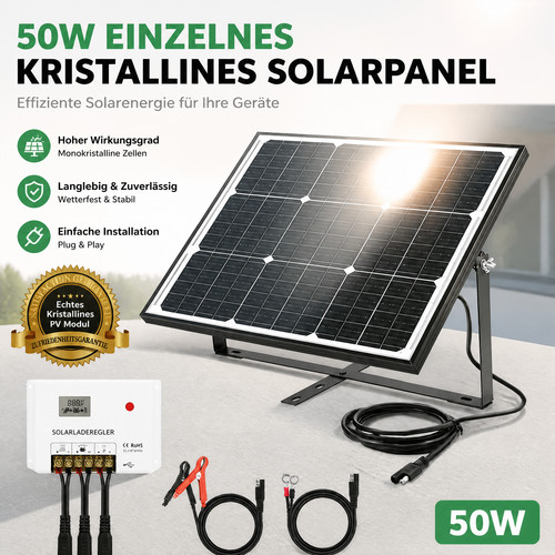 50w solarmodul monokristallin - solarmodul,