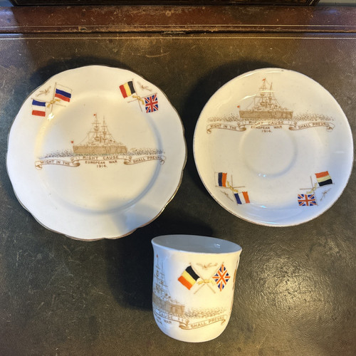 Antike tasse untertasse - 1.wk,