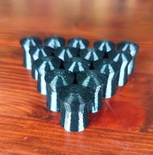 90Stück Cal.495 Kunststoffgeschosse Munition Hohlboden, Flachkopf AEA Megalodon