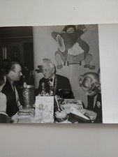 Florent Schmitt + Michel de Bry im "AU MOUTON DE PANURGE", Menu + 2 Fotografien