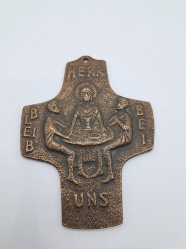 Vintage bronze kreuz wandkreuz - vintage,