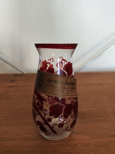 Antike glasvase glas vase - glas,