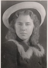 Vintage Foto Hübsche Frau