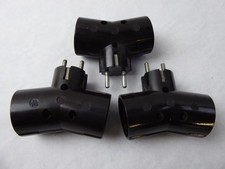 alter Bakelit Verteiler  Stromdieb Schuko - macht aus einer zwei Steckdosen