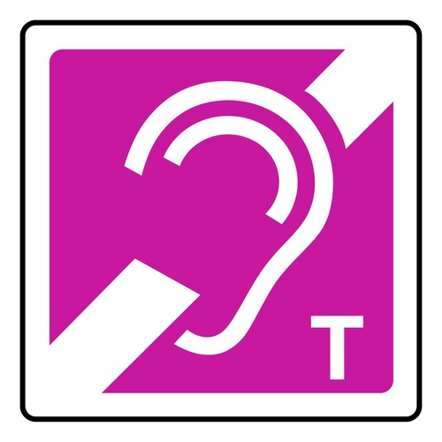 Hörgerät positionsschild - hörgerät, t