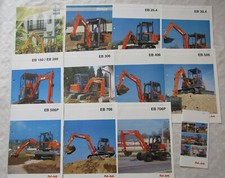 12 Prospekte Pel-Job EB 25.4 406  306 30.4  706P 506 150 200 Minibagger 1997/98