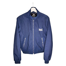 Lonsdale London Punch Harrington Bomberjacke Gr. M Blau Navy Nylon Flieger Pilot