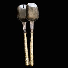 uraltes salatbesteck bakelit