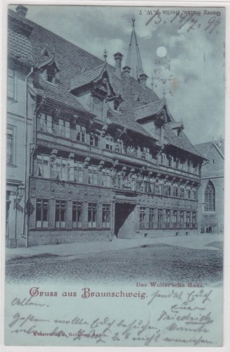 909914 mondschein gruss aus - ak,