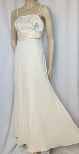 Abendkleid seide ivory - abendkleid, 36