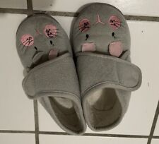 Winterhausschuhe Kinder Gr.25 Maus, grau