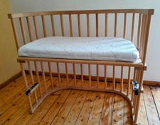 Babybay Beistellbett Original natur unbehandelt mit Träumeland Matratze