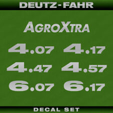 Deutz-Fahr AgroXtra 4.07 / 4.17 / 4.47 / 4.57 / 6.07 / 6.17 Traktor Aufkleber