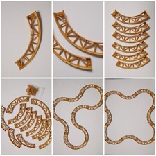 Lego® Roller Coaster Schienen 25061 Gold Achterbahn Auswahl  🎢 Jahrmarkt Neu