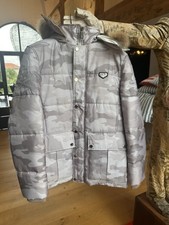 Philipp Plein, Parker, Gr XXL, Camouflage, Beige , grau,Nylon, Daunenfutter