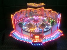 Kirmes HO 1:87 Faller Karussell Flipper mit Super Smd Led Beleuchtung