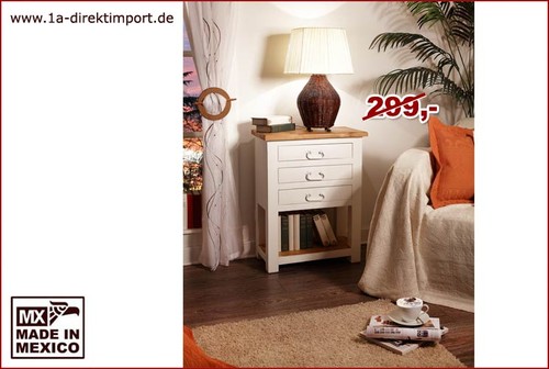 Weiße landhausstil kommode - weiße,