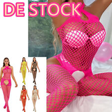 DE!Damen Fischernetz Body stockings Sexy Dessous Body Overalls Nachtwäsche