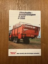 Orig. DEUTZ FAHR Erntewagen F327 F390 Prospekt Heft Traktor Schlepper Bulldog B1