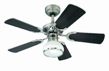 Westinghouse Deckenventilator Leuchte Princess Radiance Zinn 90 cm mit Zugschnur