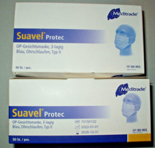 Masken OP Mundschutz Blau 3-lagig 6 x 50 Stück Hygienemask Medical dispos. mask